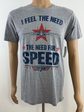 American Classics Top Gun 'I Feel The Need' Graphic Lightweight Tee, Size Medium